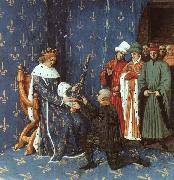 Jean Fouquet Bertrand with the Sword of the Constable of France oil painting